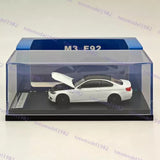 Model Attitude MA 1/64 BMW E92 M3 Pearl white Diecast Model Car Limited Toy