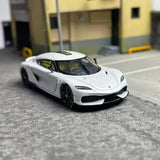 HKM 1/64 Scale Koenigsegg Gemera White Diecast Car Model Toy Collection in box Parts