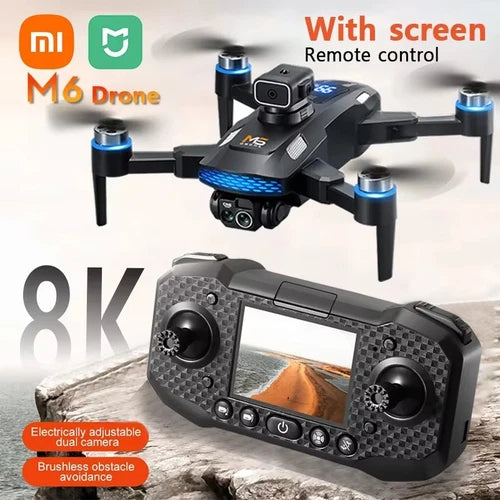 8K drone camera with built-in screen, obstacle avoidance, four fold rotors