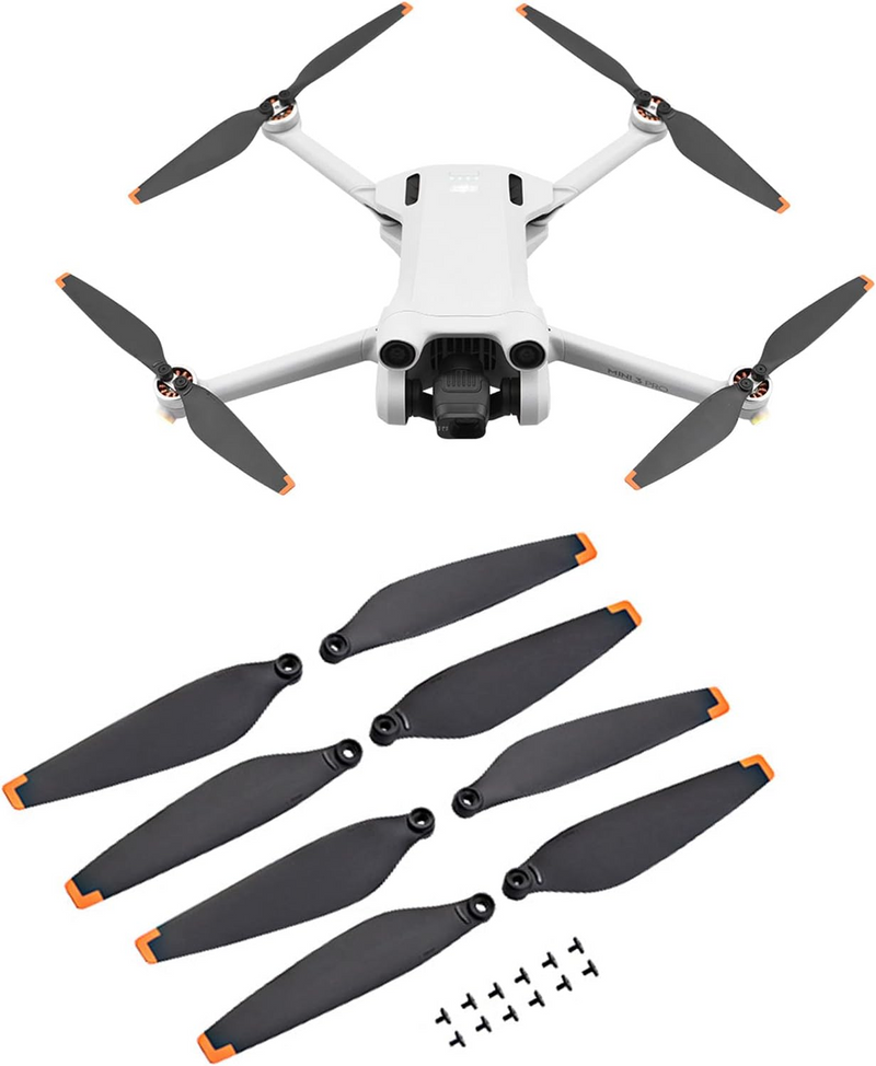 DJI MINI 3 drone propellers set with low-noise blades and screws