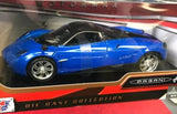NEW IN BOX SEALED Diecast Car Motormax Collection BLUE PAGANI HUAYRA 1:24 Parts