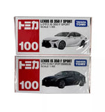 1/65 scale diecast Lexus IS 350 F Sport toy cars in boxes, silver and dark models