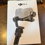 DJI RS 3 Ronin handheld gimbal stabilizer box