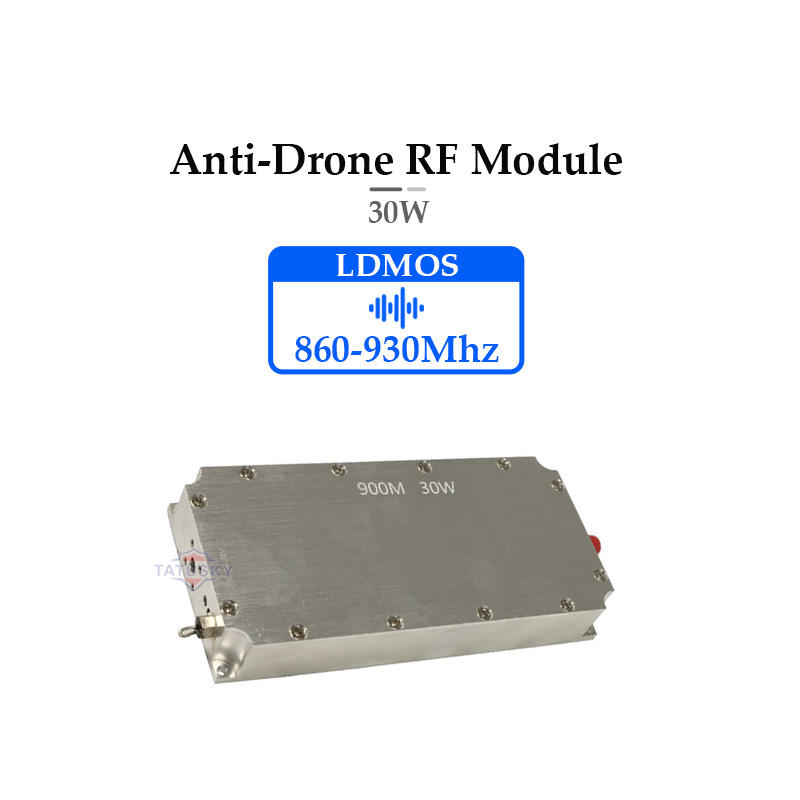 Anti-Drone RF module, 30W LDMOS amplifier in metal housing, 860–930MHz