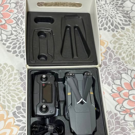 DJI Mavic Pro drone with folded propellers in storage case