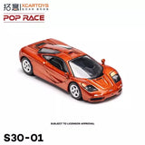 Xcartoys x POP RACE 1:64 F1 Orange Diecast Model Car Toy