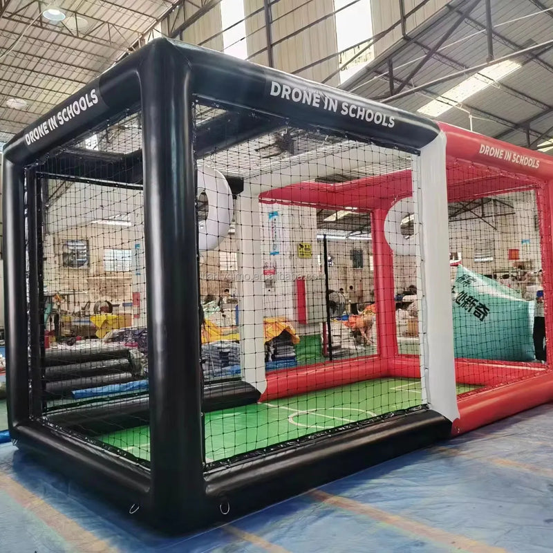 Custom Commercial Outdoor Inflatable Drone Training Framework Inflatable Football Field Drone