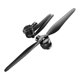 Brushless motor power set with two black propellers and ESC unit
