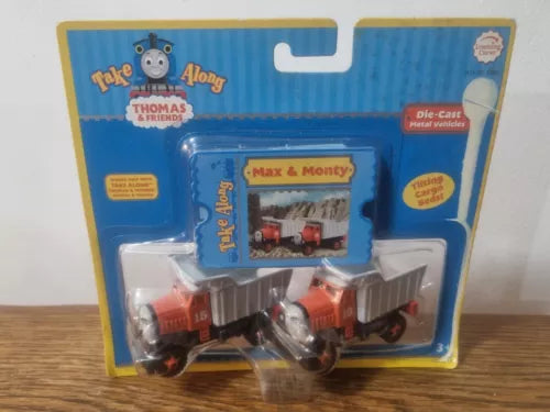Max & Monty take-along diecast metal train vehicles in retail blister pack
