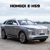 1:24 diecast alloy SUV toy car, gray, front three-quarter view with grille and lights
