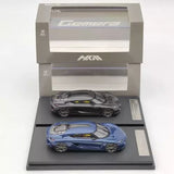 HKM 1/64 Koenigsegg Gemera Double Door Hybrid Supercar Carbon Diecast Car Models Parts