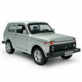 1:32 VAZ Lada Niva Diecast Model Car Toy Cars Kids Gifts Toys for Boys Silver Parts