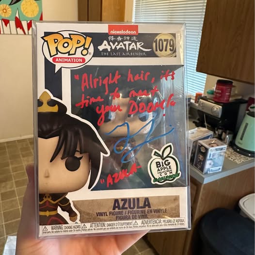 Azula Funko Pop! vinyl figure in box, autograph on window