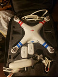 Phantom 2 Drone With Case. 2 Batteries And All Accessories Shown. Needs 1 Motor Drone