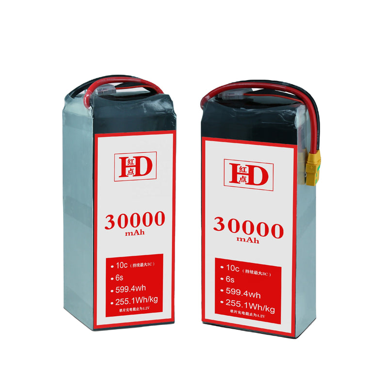 lipo battery 6s HD UAV POWER 22.2V 30000mAh 275wh/kg 30Ah6S Solid State Lithium Ion Battery Pack for Fixed-Wind Vtol Multirotor Drones Drone