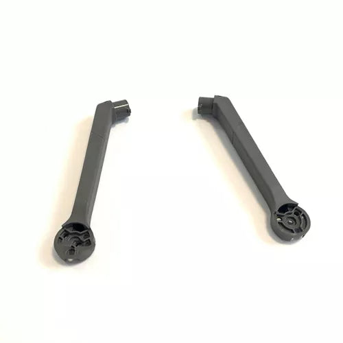 Drone arm shell pair, dark gray/black front and rear covers with mounting ends