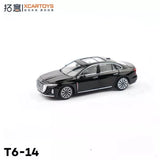 XCARTOYS 1/64 Scale HongQi H5 2023 Black Diecast Car Model Toy Gift Parts