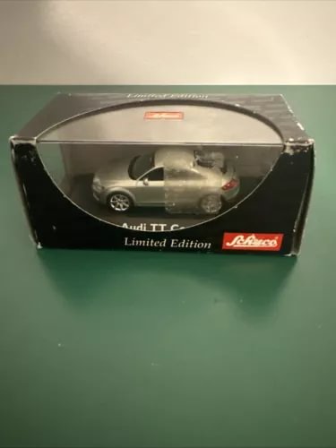 SCHUCO Audi TT diecast model in presentation box, silver metallic, 1/43 scale