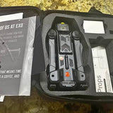 Exo Ranger 7X drone in black case with prop holders and accessories