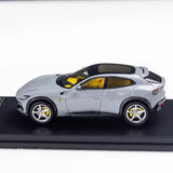 Funny Model 1/64 Scale Ferrari Purosangue SUV Grey Diecast car Model Toy  Toy