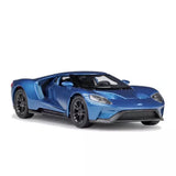 1:36 Ford GT 2017 blue alloy diecast toy car with pull-back action