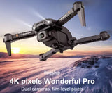 4K 1080P HD Camera Air Pressure Altitude Hold Quadrocopter Foldable WiFi Drone Drone