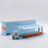KengFai 1/64 Scania V8 730S 4X2 Truck with Trailer Gulf Diecast Car Model Toy  Parts