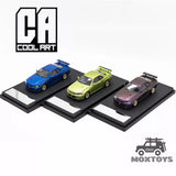 1:64 diecast model car toy, three sports cars on black bases