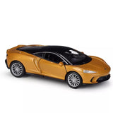 1:36 McLaren GT Model Car Diecast Toy Cars Kids Toys Boys Gifts Pull Back Gold Toy