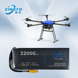 Lithium battery pack for drones, 22000mAh Li-polymer with label and connector