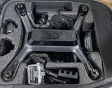 3DR Solo quadcopter drone body in foam case with mount and controller