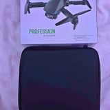 Black zippered drone carrying case with foam insert