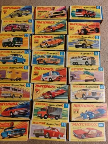Diecast car collection boxes with multiple vehicle model packages