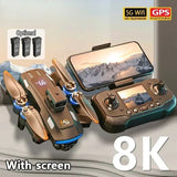 Professional 8K Camera Drone5G WIFI with Screen Remote Control Aerial Quadcopter Drone