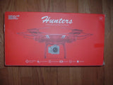 Red camera quadcopter drone retail box