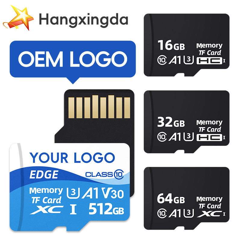 MicroSD memory card, black, capacity labels shown