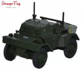 Dark green diecast army jeep model with open cab, roll bars, and side markings.