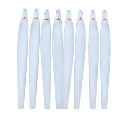 Drone propeller blades set of 8, white with orange tips, CW/CCW style