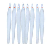 Drone propeller blades set of 8, white with orange tips, CW/CCW style