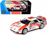 MITSUBISHI GTO diecast race car, red white #32, black hood, silver wheels