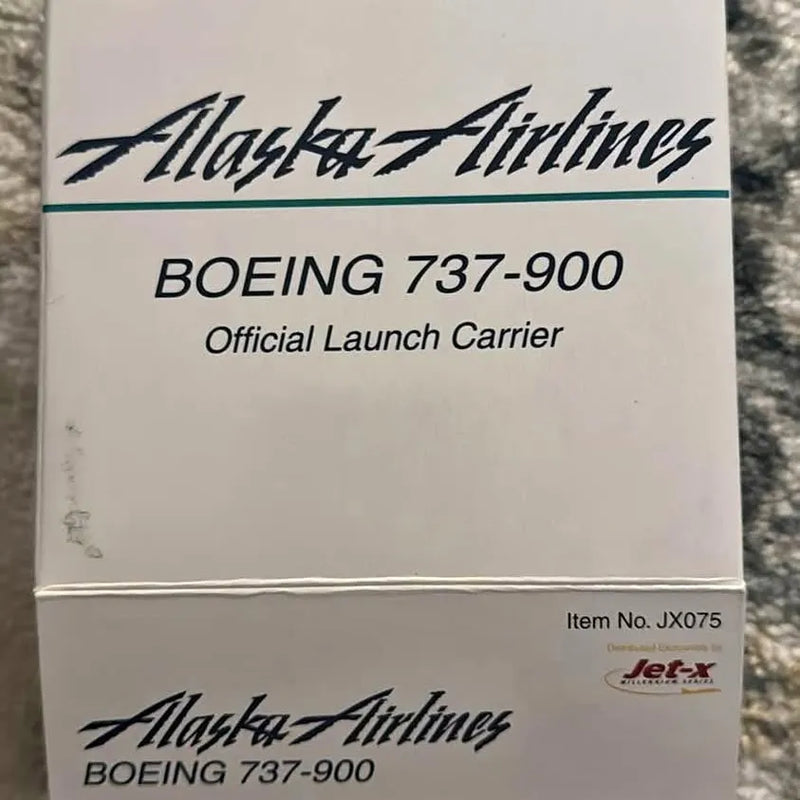 Alaska Airlines Jet-X diecast Boeing 737-900 model in box, item JX075