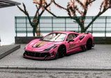 Fuelme 1:64 Pink Mansory F8XX Super Racing Sports Model Diecast Resin Car Parts