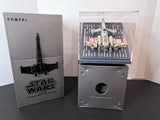 Boxed T-65 X-Wing Starfighter quadcopter drone with black propellers and logo
