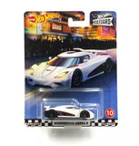 Hot Wheels Boulevard diecast car: white Koenigsegg Agera R in blister