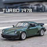 MAKEDA 1/36 Scale Porsche 911 Turbo Toy Car Model Alloy Diecast Retro Racing  Toy