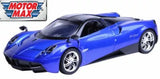 Motormax 1/24 Scale Diecast Pagani Huayra 2012 Metallic Blue Model Replica Car Parts