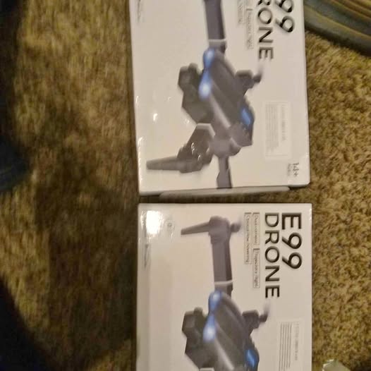 Drone on retail box, front view