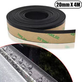 Black roll of foam tape (20mm x 4m) with printed label strip