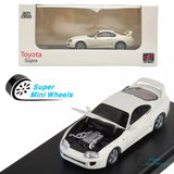 LCD Models 1:64 - Toyota Supra A80 White Diecast Model Toy