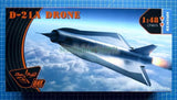 1/48 D-21A drone model kit box, aircraft artwork, CP4819 clear prop label